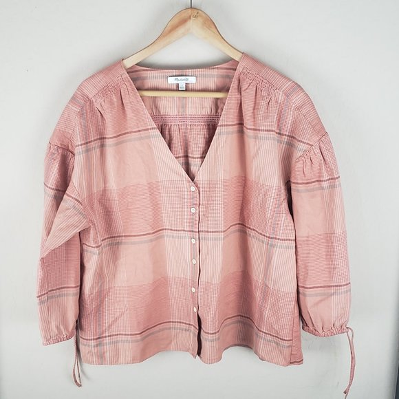 Madewell Morningview Tie-Sleeve Shirt - Picture 2 of 7